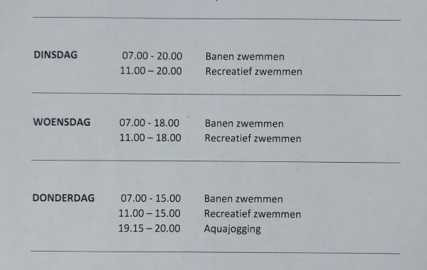 Tijdelijke sluiting