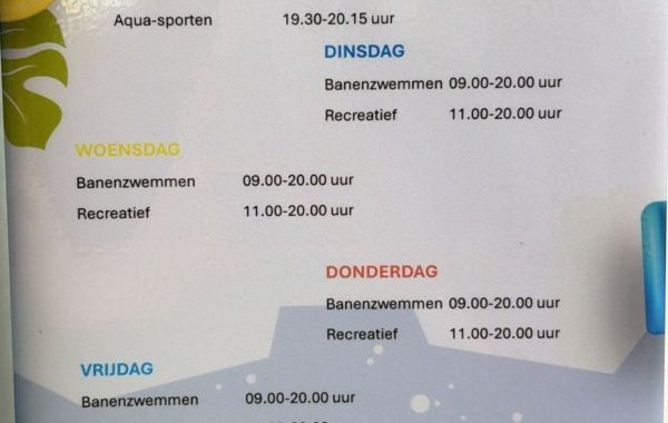 Openingstijden Hasselt Zomervakantie